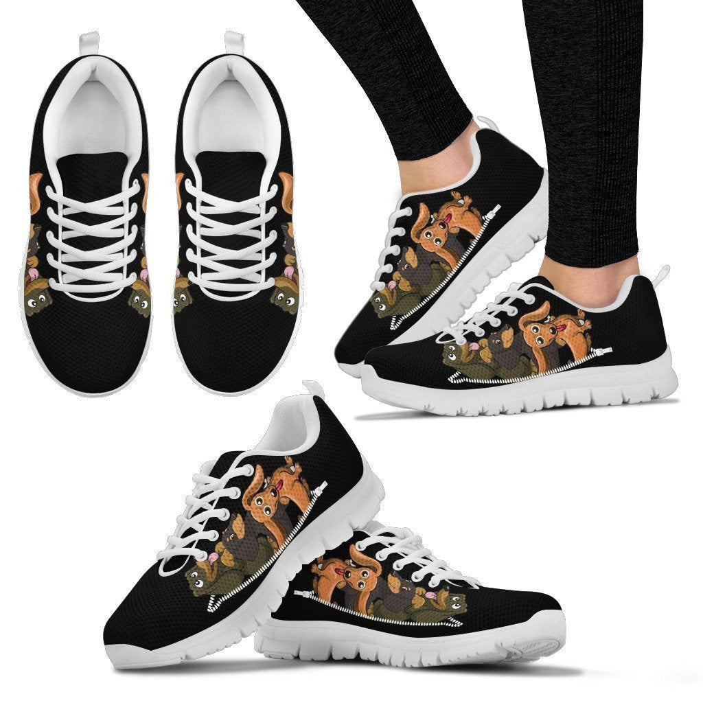 Dachshund Sneaker Women's Sneakers-6teenth World™-Women's Sneakers-US5 (EU35)-Vibe Cosy™