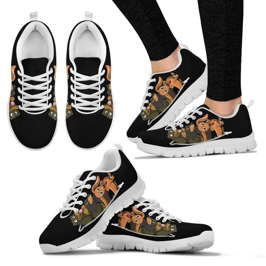 Dachshund Sneaker Women's Sneakers-6teenth World™-Women's Sneakers-US5 (EU35)-Vibe Cosy™