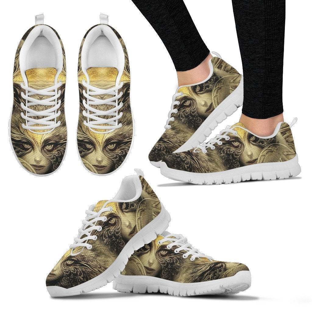 Illustration shoes-Shoes-6teenth Outlet-Women's Sneakers - White - Illustration shoes-US5 (EU35)-Vibe Cosy™