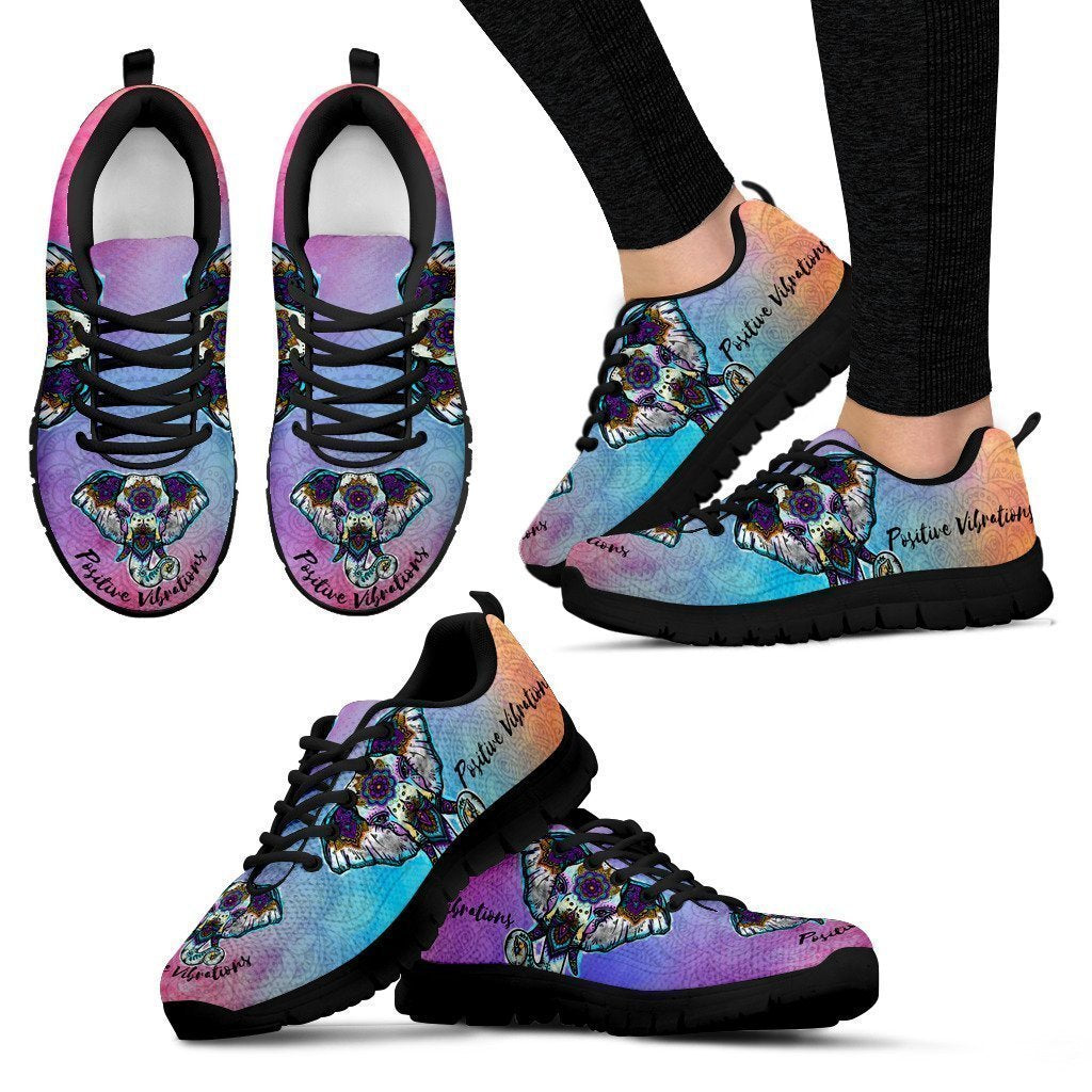 Positive Vibrations Women's Sneakers.-6teenth World™-Women's Sneakers-US5 (EU35)-Vibe Cosy™