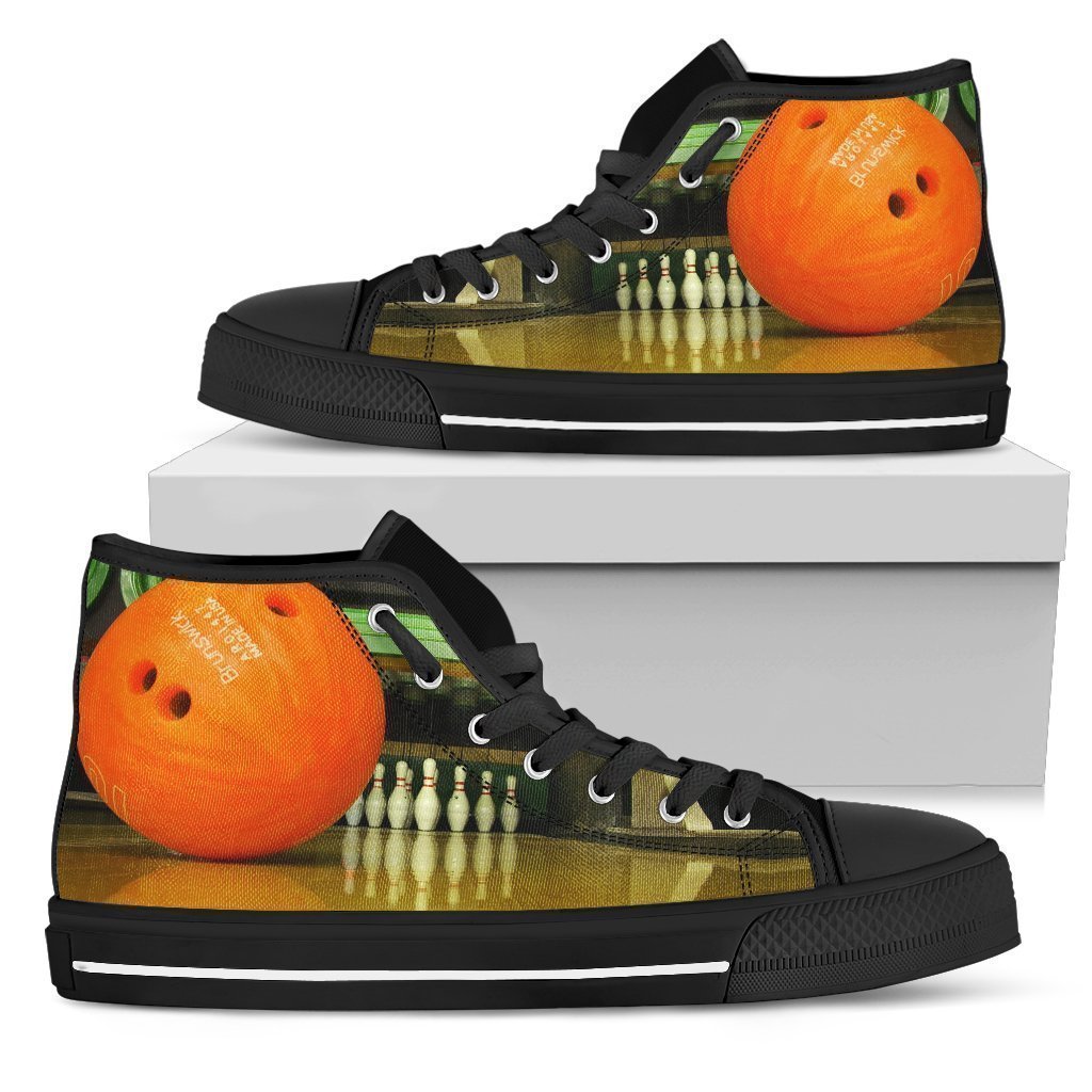 Bowling Shoes-Shoes-6teenth Outlet-Mens High Top - Black - Bowling Shoes-US5 (EU38)-Vibe Cosy™