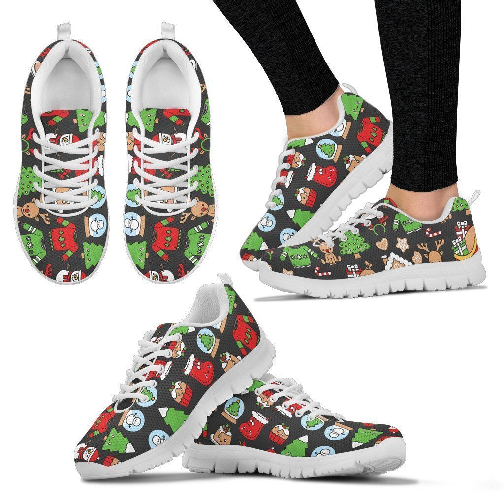 Christmas Women's Sneakers-6teenth World™-Women's Sneakers-US5 (EU35)-Vibe Cosy™