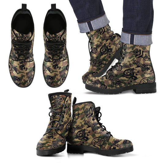 Military Shoes Camouflage Design Men's Leather Boots-6teenth World™-Men's Leather Boots-US5 (EU38)-Vibe Cosy™