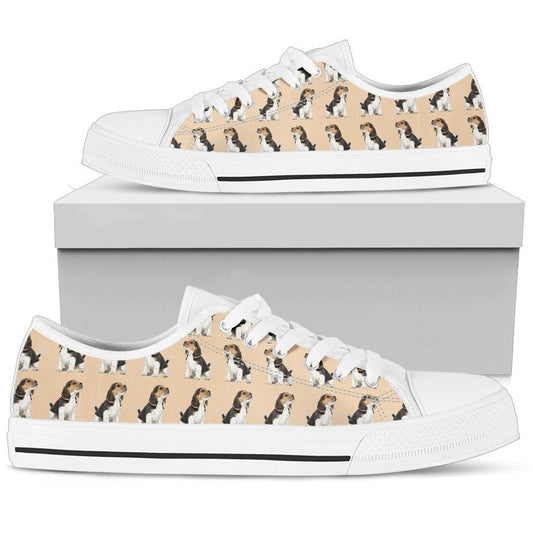 Beagle Women's Low Top Shoe-6teenth World™-Women's Low Top Shoe-US5.5 (EU36)-Vibe Cosy™