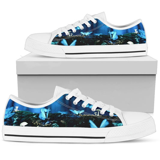 Women's Low Tops Butterflies (White Sole)-6teenth World™-Women's Low Top Shoe-US5.5 (EU36)-Vibe Cosy™