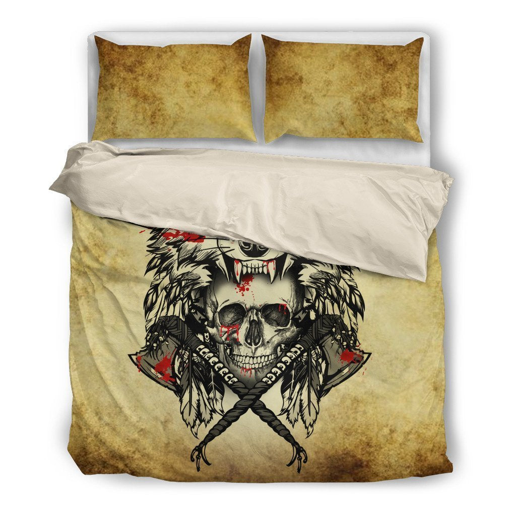 Wolf and Skull-6teenth World™-Bedding Set-Twin-Vibe Cosy™