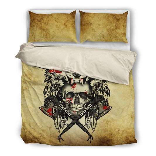 Wolf and Skull-6teenth World™-Bedding Set-Twin-Vibe Cosy™