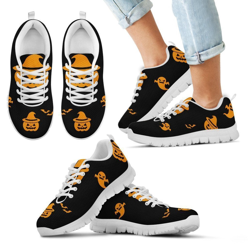 Kid's Sneakers Spooky Halloween (White Soles)-6teenth World™-Kid's Sneakers-11 CHILD (EU28)-Vibe Cosy™