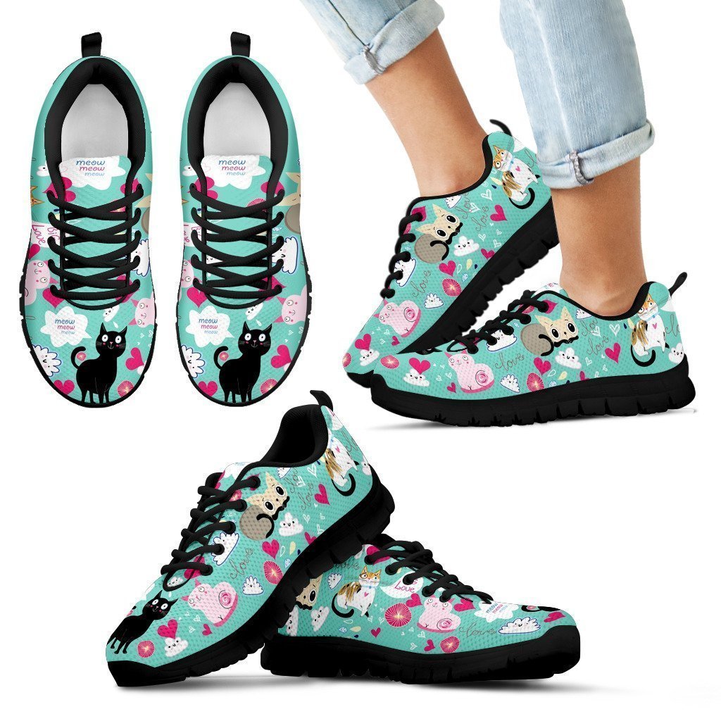 Cats Kids Sneakers-6teenth World™-Kid's Sneakers-11 CHILD (EU28)-Vibe Cosy™