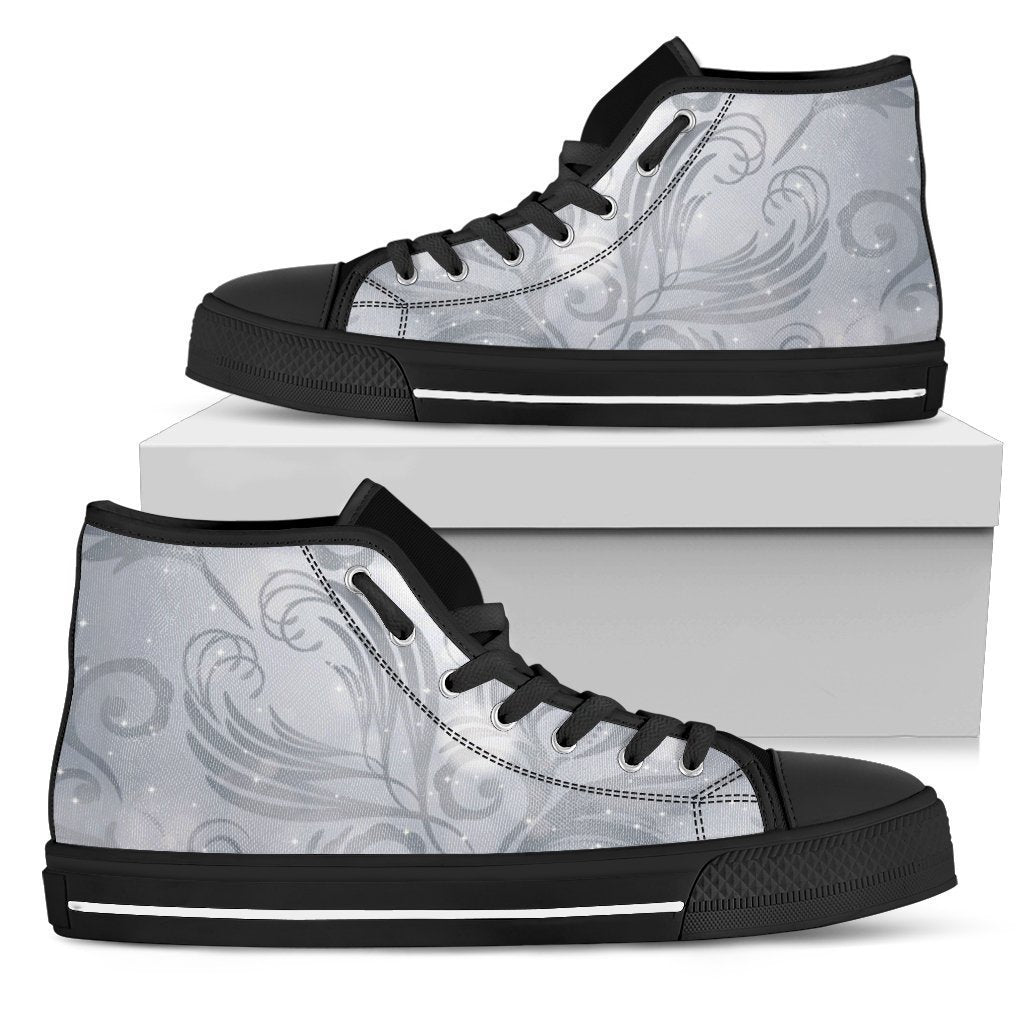 Abstract High Top-6teenth World™-Men's High Top Shoe-US5 (EU38)-Vibe Cosy™