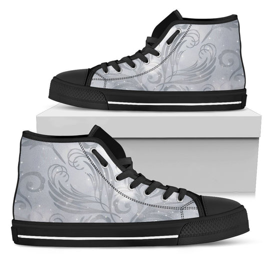 Abstract High Top-6teenth World™-Men's High Top Shoe-US5 (EU38)-Vibe Cosy™