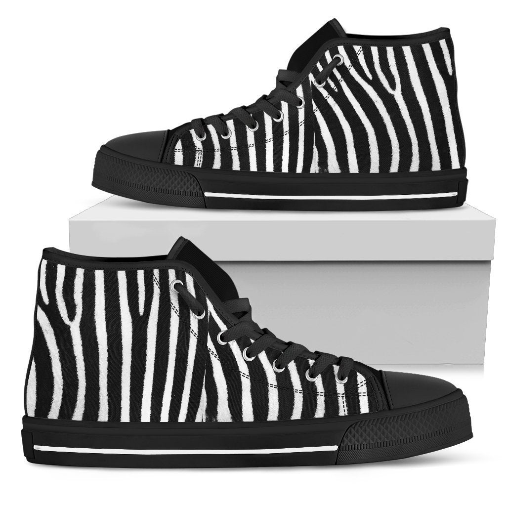 Zebra Print High Tops-6teenth World™-Women's High Top Shoe-US5.5 (EU36)-Vibe Cosy™