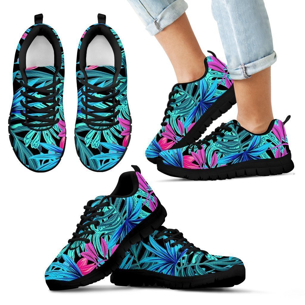 Kids Sneakers - Neon Leaves-6teenth World™-Kid's Sneakers-11 CHILD (EU28)-Vibe Cosy™
