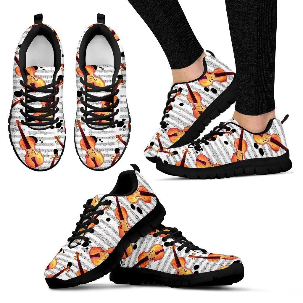 Violin Women's Sneakers-6teenth World™-Women's Sneakers-US5 (EU35)-Vibe Cosy™