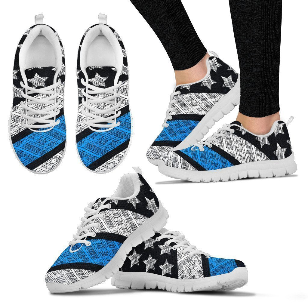 Blue Lives Matter Women's Sneakers-6teenth World™-Women's Sneakers-US5 (EU35)-Vibe Cosy™