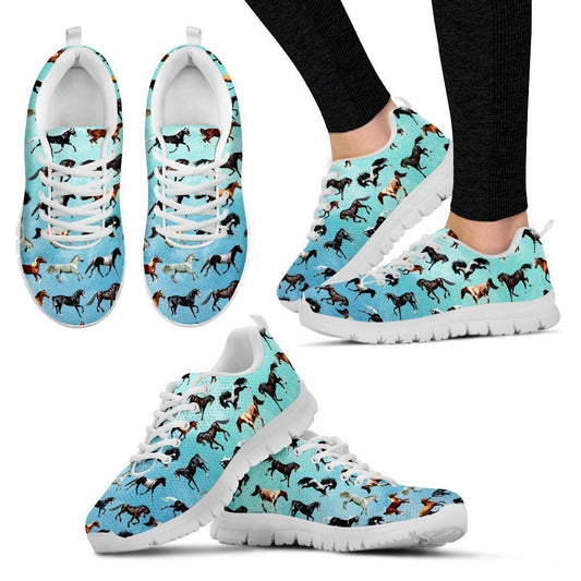 I Love Horse Women's Sneakers (White)-6teenth World™-Women's Sneakers-US5 (EU35)-Vibe Cosy™