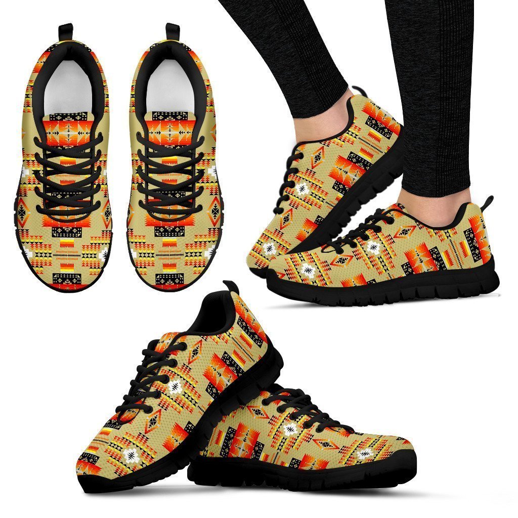 Seven Tribes Tan Women's Sneakers-6teenth World™-Women's Sneakers-US5 (EU35)-Vibe Cosy™