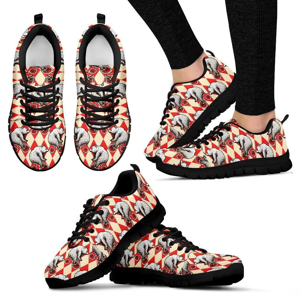 Circus Bear Women's Sneakers-6teenth World™-Women's Sneakers-US5 (EU35)-Vibe Cosy™