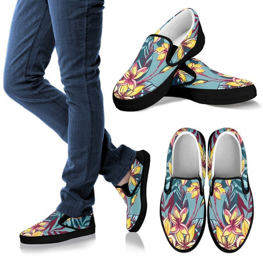 Slip On - Men Hawaiian Blk Sole-6teenth World™-Kid's Sneakers-US8 (EU40)-Vibe Cosy™