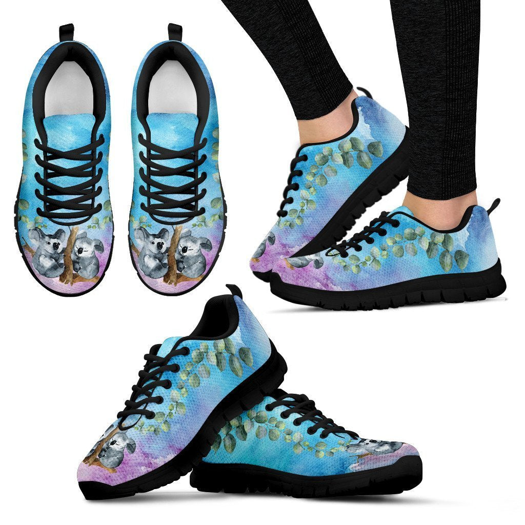 Australia Koala Men'S / Women'S Sneakers (Shoes) NN6-SNEAKERS-HP Arts-Women's Sneakers - Black - AUSTRALIA KOALA WOMEN'S SNEAKERS BACLK NN6-US5 (EU35)-Vibe Cosy™