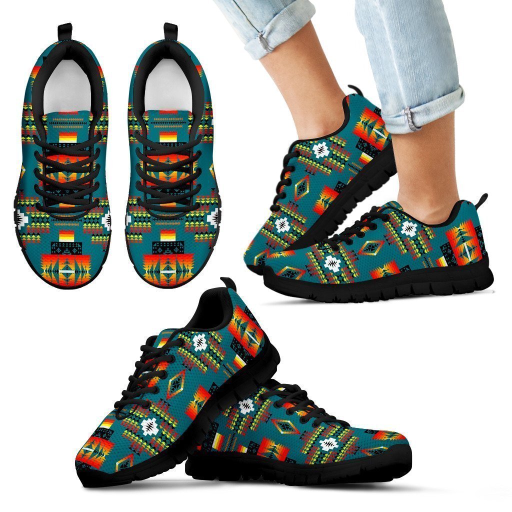 Seven Tribes Teal Sopo Kid's Sneakers-6teenth World™-Kid's Sneakers-11 CHILD (EU28)-Vibe Cosy™