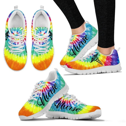 NURSE TIE DYE Women's Sneakers-6teenth World™-Women's Sneakers-US5 (EU35)-Vibe Cosy™
