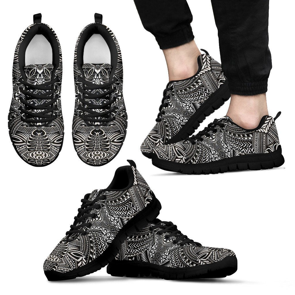 Poly Tribal Sneakers 19 - AH - J9-SNEAKERS-Alohawaii-Men's Sneakers-US5 (EU38)-Black-Vibe Cosy™