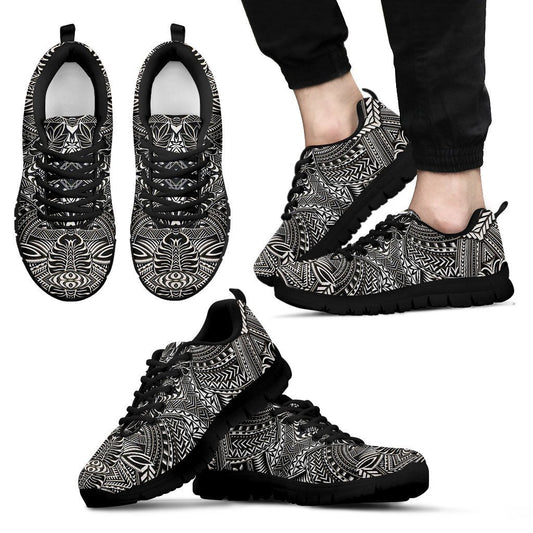 Poly Tribal Sneakers 19 - AH - J9-SNEAKERS-Alohawaii-Men's Sneakers-US5 (EU38)-Black-Vibe Cosy™