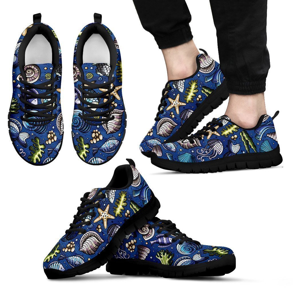 Sea life Men's Sneakers-6teenth World™-Men's Sneakers-US5 (EU38)-Vibe Cosy™
