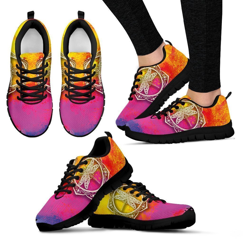 Dragonfly Pink Women's Sneakers-6teenth World™-Women's Sneakers-US5 (EU35)-Vibe Cosy™