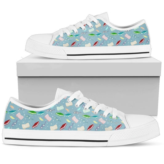 Book Women's Low Top Shoe-6teenth World™-Women's Low Top Shoe-US5.5 (EU36)-Vibe Cosy™