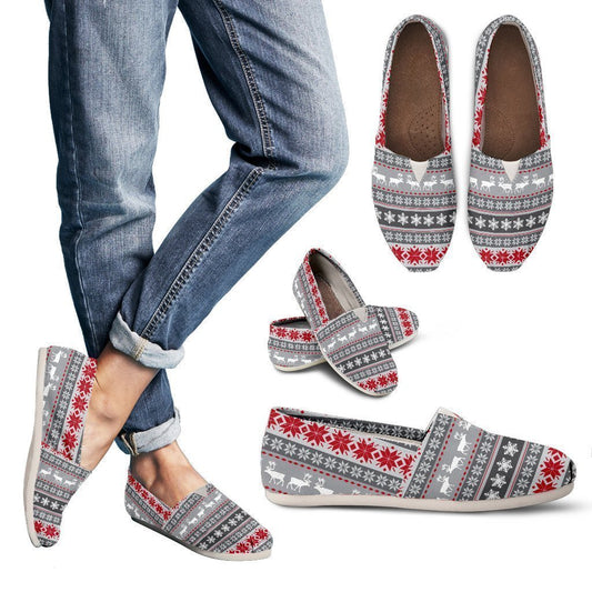Women's Casual Shoes-Reindeer Themed-6teenth World™-Women's Casual Shoes-US6 (EU36)-Vibe Cosy™