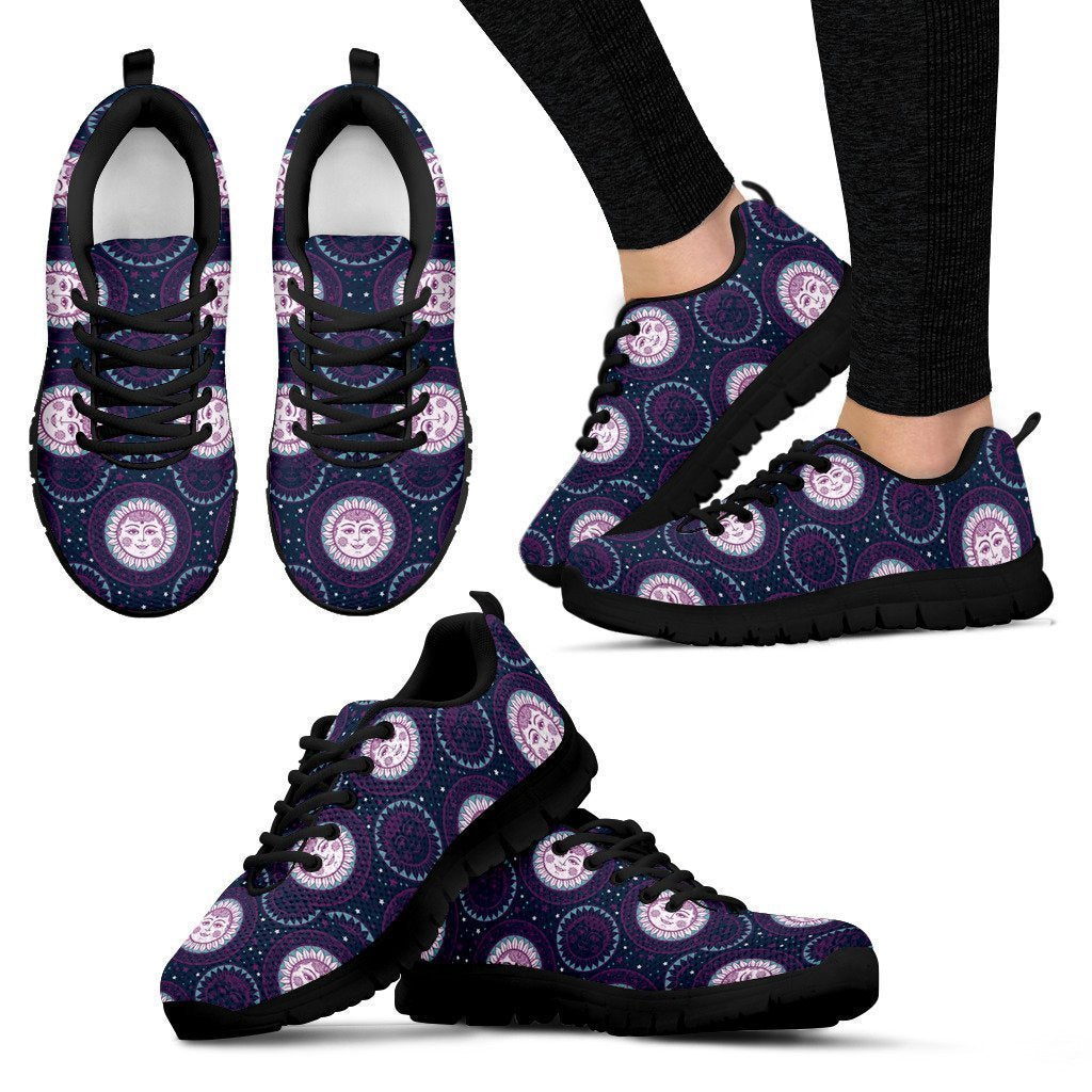 Purple Black Sole Women's Sneakers-6teenth World™-Women's Sneakers-US5 (EU35)-Vibe Cosy™