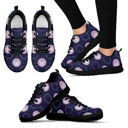 Purple Black Sole Women's Sneakers-6teenth World™-Women's Sneakers-US5 (EU35)-Vibe Cosy™