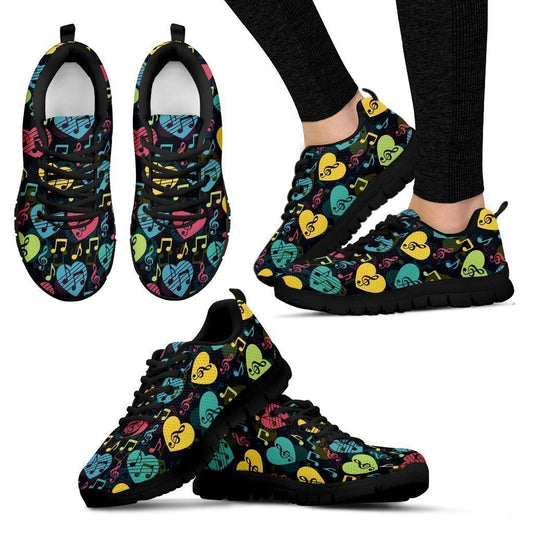 Music Heart Women's Sneakers-6teenth World™-Women's Sneakers-US5 (EU35)-Vibe Cosy™