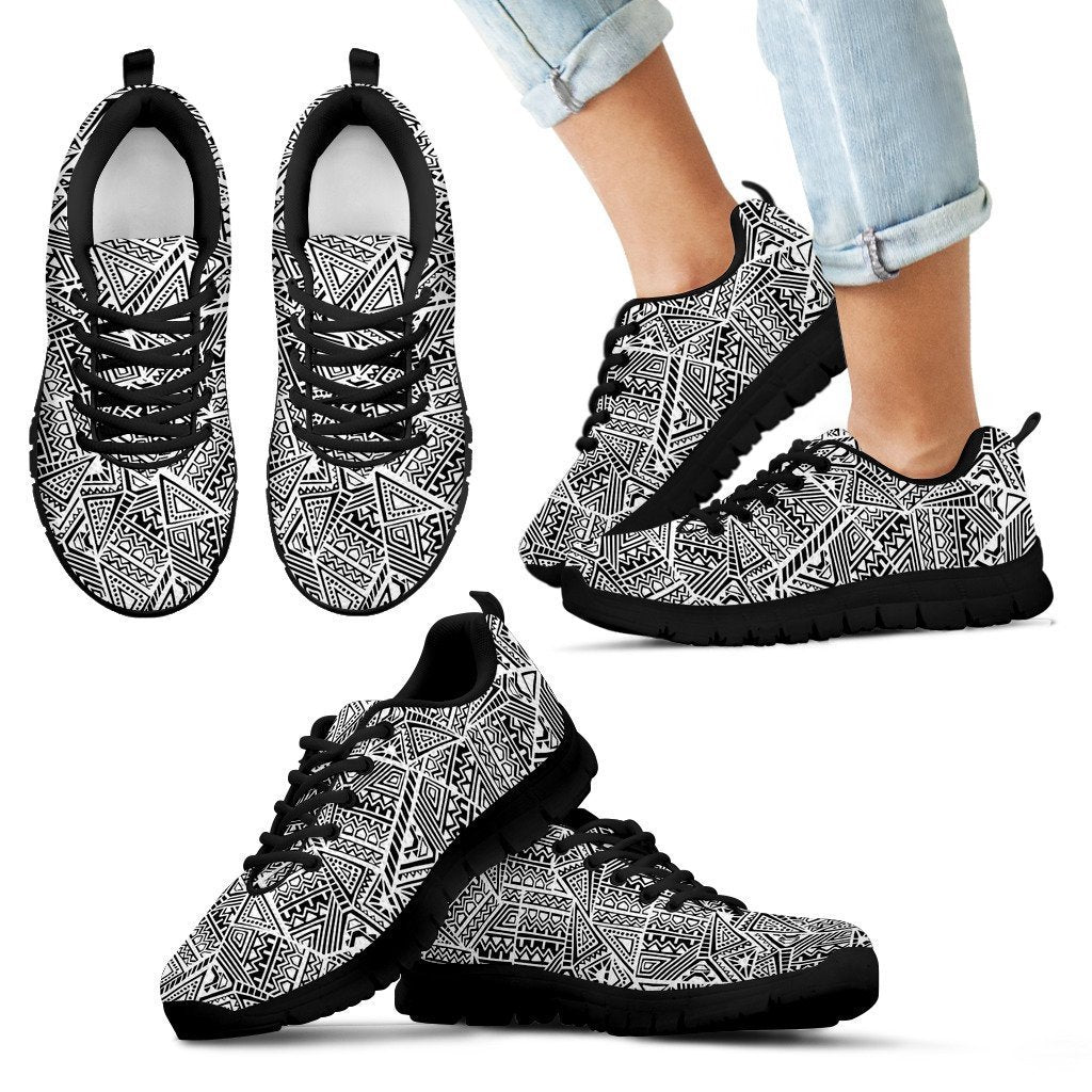 Poly Tribal Sneakers 12 - AH - J9-SNEAKERS-Alohawaii-Kid's Sneakers-11 CHILD (EU28)-Black-Vibe Cosy™
