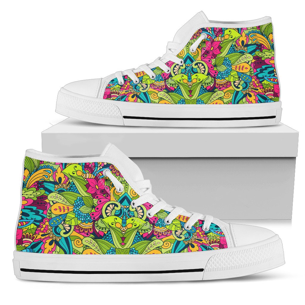 Donna Sneakers Alte Bianco-Amaze Style™-Womens High Top - Donna Sneakers Alte Bianco-US5.5 (EU36)-Vibe Cosy™