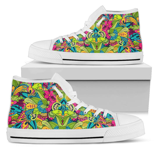Donna Sneakers Alte Bianco-Amaze Style™-Womens High Top - Donna Sneakers Alte Bianco-US5.5 (EU36)-Vibe Cosy™