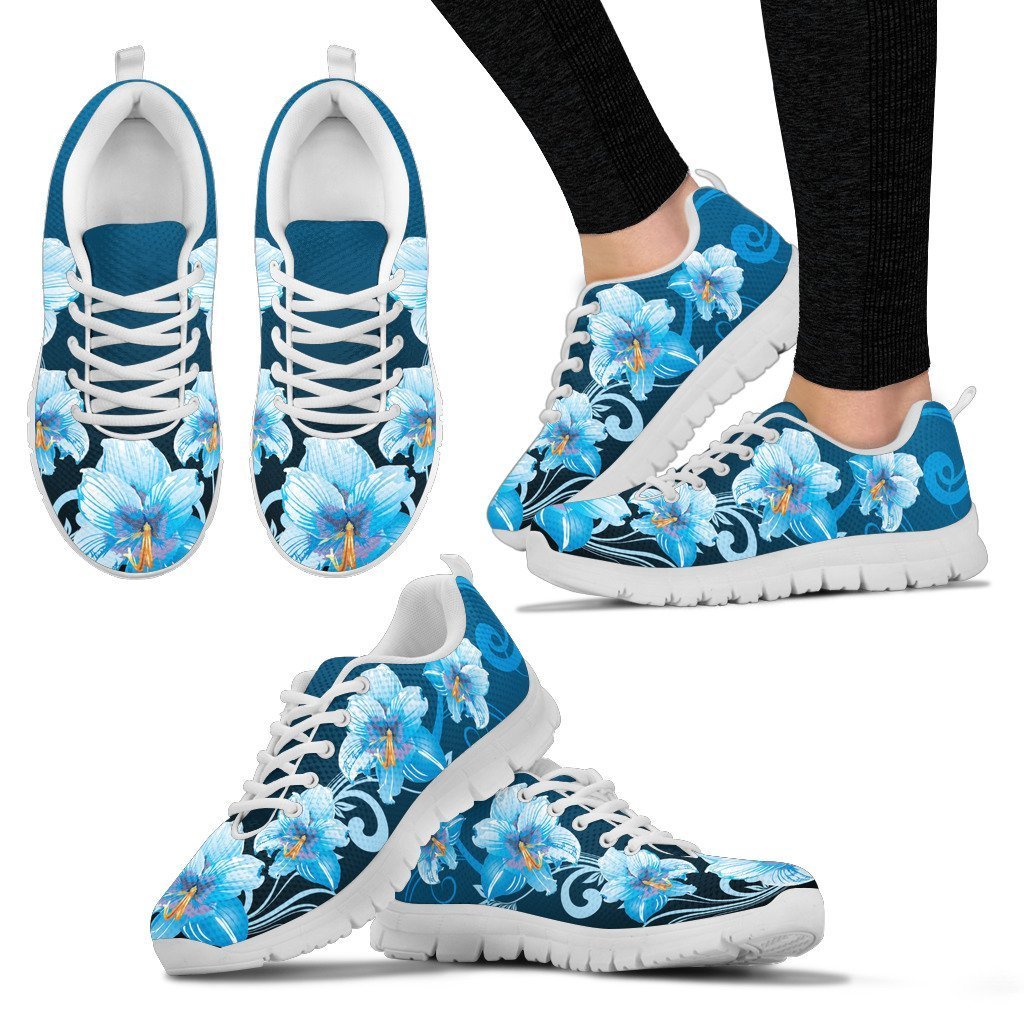 Hibiscus Sneakers 02 - AH-SNEAKERS-Alohawaii-Women's Sneakers-US5 (EU35)-White-Vibe Cosy™