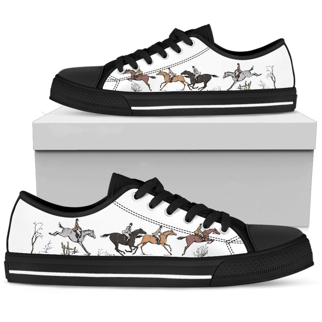 Horse Art Women's Low Top Shoe-6teenth World™-Women's Low Top Shoe-US5.5 (EU36)-Vibe Cosy™
