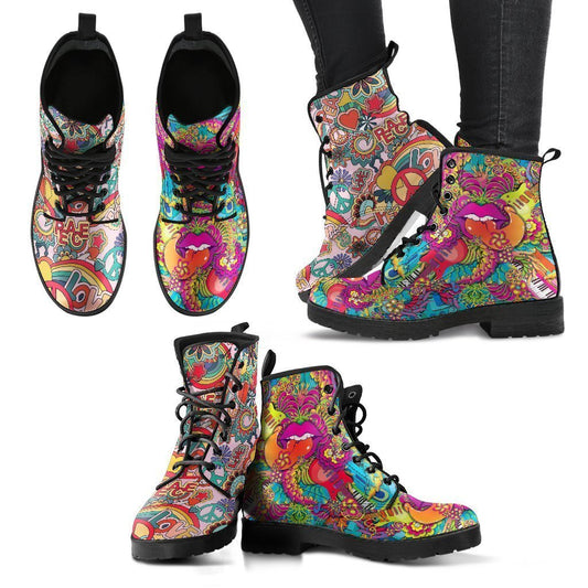 Hippie Women's Leather Boots-Shoes-HD09-Women's Leather Boots-US5 (EU35)-Vibe Cosy™