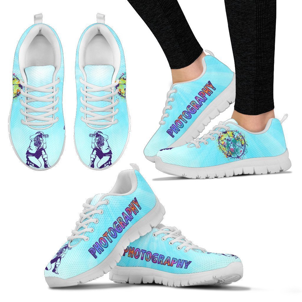 PHOTOGRAPHY PEACE Women's Sneakers-6teenth World™-Women's Sneakers-US5 (EU35)-Vibe Cosy™