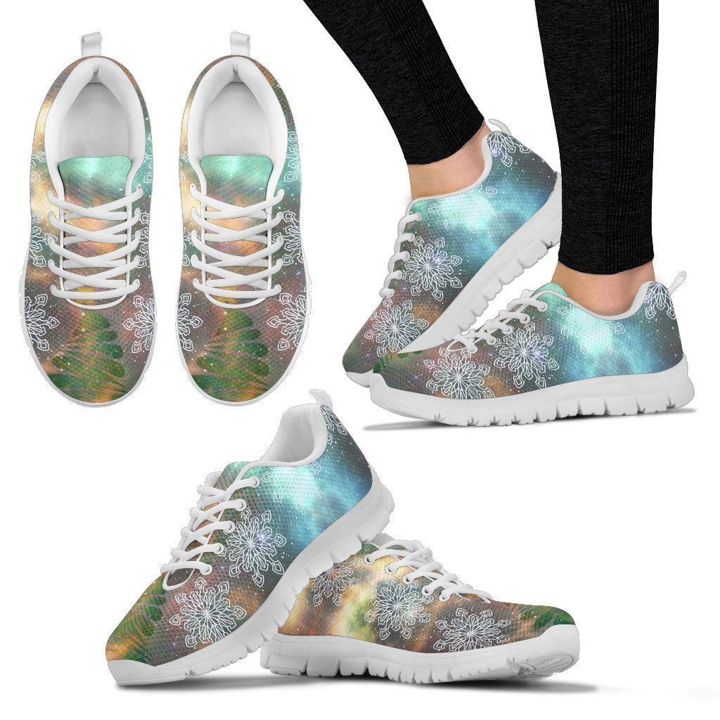 White Christmas Universe Women's Sneakers-6teenth World™-Women's Sneakers-US5 (EU35)-Vibe Cosy™