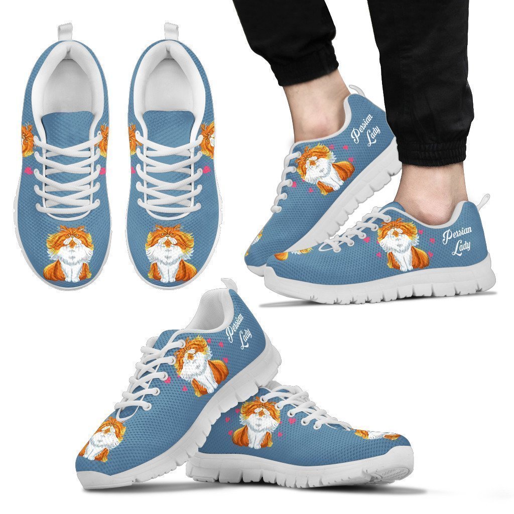 Persian Cat white Men's-6teenth World™-Men's Sneakers-US5 (EU38)-Vibe Cosy™