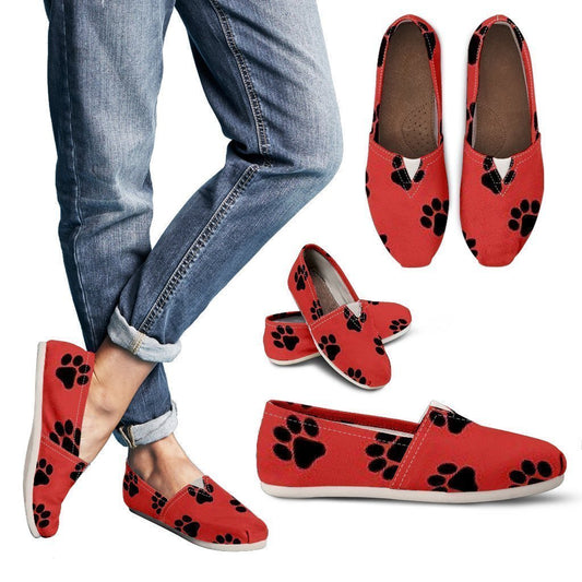 Pooch Paw Print Women's Casual Shoes-6teenth World™-Women's Casual Shoes-US6 (EU36)-Vibe Cosy™