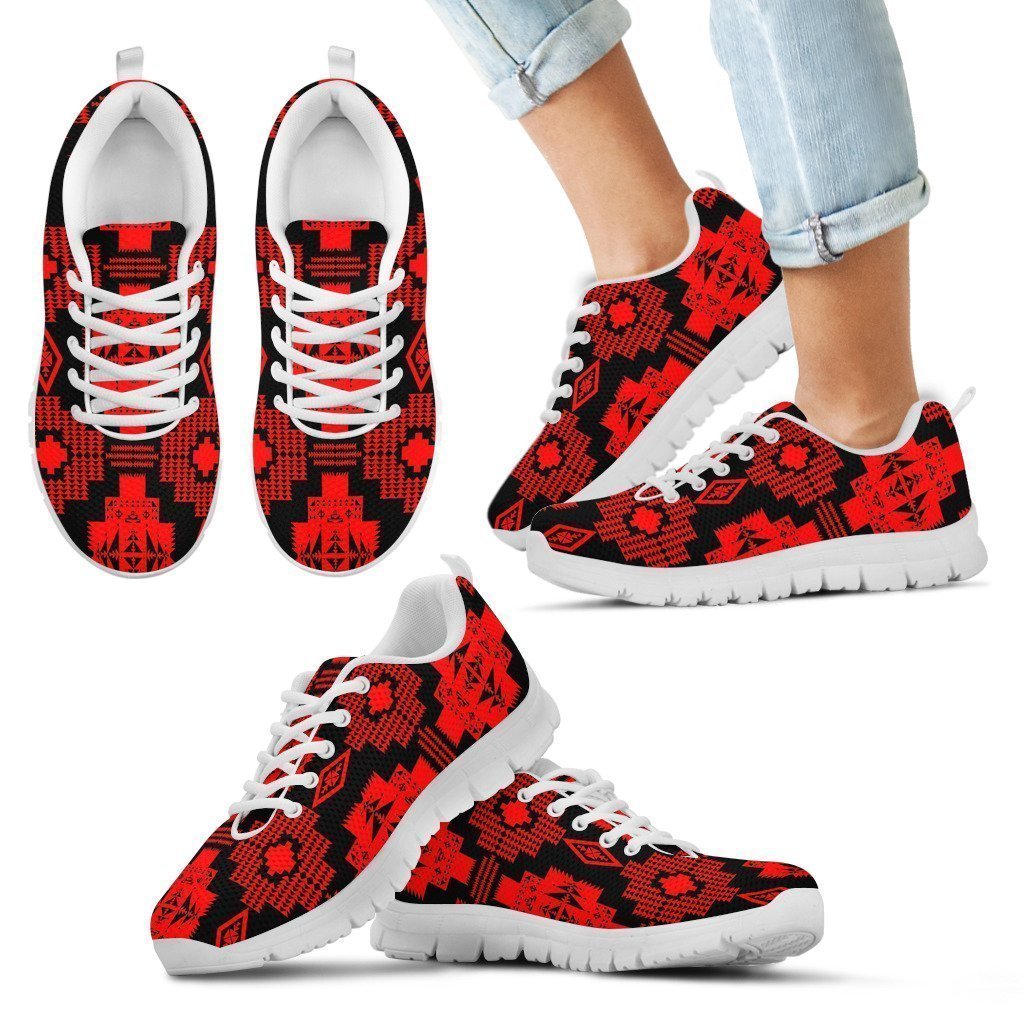 Seven Tribes Red Fire Sopo Kid's Sneakers White Sole-6teenth World™-Kid's Sneakers-11 CHILD (EU28)-Vibe Cosy™