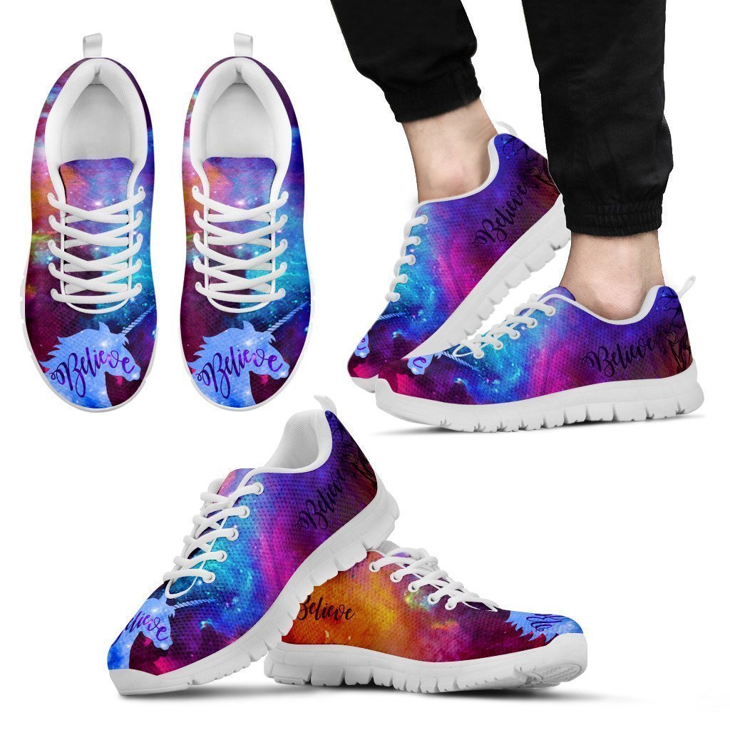 Believe Unicorns Exist Men's Sneakers-6teenth World™-Men's Sneakers-US5 (EU38)-Vibe Cosy™