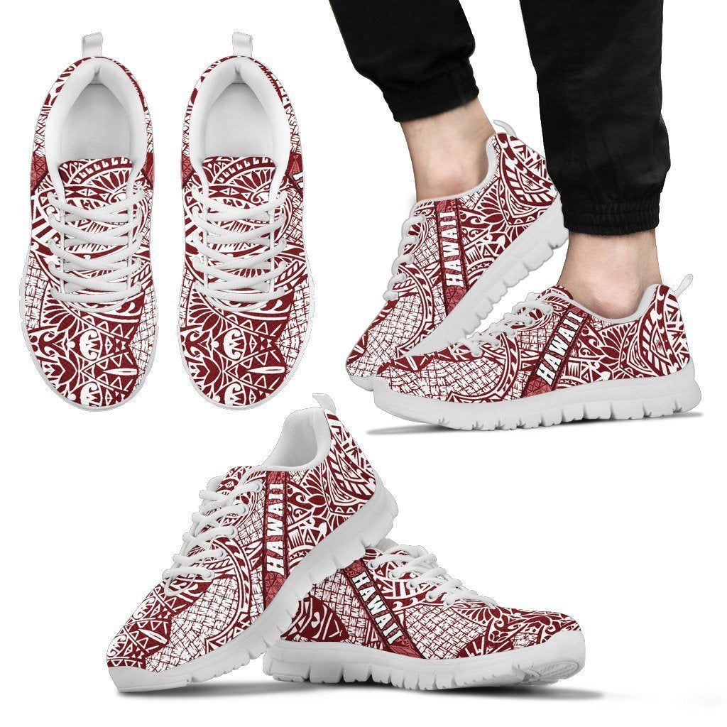 Hawaii Polynesian Sneakers 02 - AH - J9-SNEAKERS-Alohawaii-Men's Sneakers-US5 (EU38)-White-Vibe Cosy™