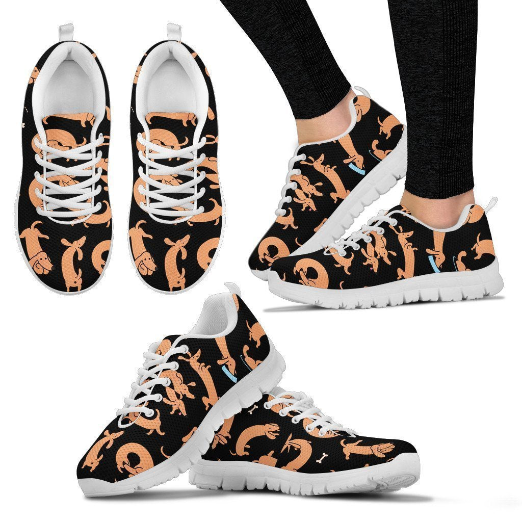 DACHSHUND LOVER SHOES - Women's Sneakers-6teenth World™-Women's Sneakers-US5 (EU35)-Vibe Cosy™