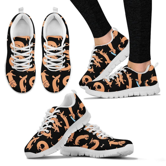 DACHSHUND LOVER SHOES - Women's Sneakers-6teenth World™-Women's Sneakers-US5 (EU35)-Vibe Cosy™